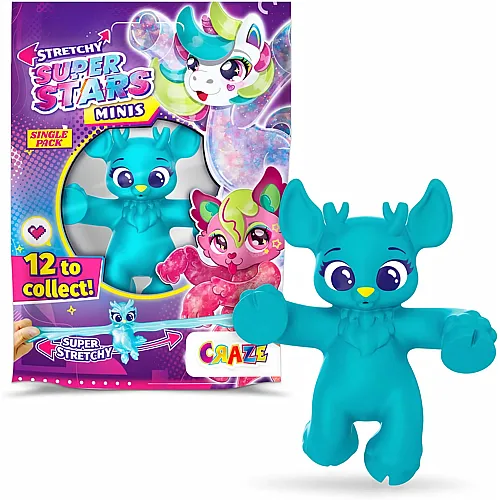 CRAZE STRETCHY SUPERSTARS Minis - Elastische Actionfiguren f�r Kinder, Klebrige & Dehnbare Superhelden Figuren zu Sammeln