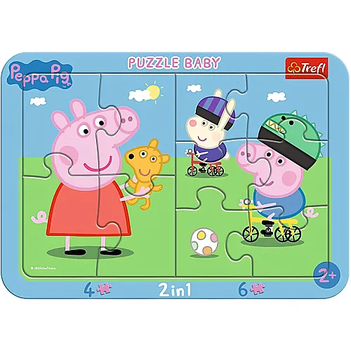 Trefl Puzzle Peppa Pig Draussen mit Peppa (10Teile)