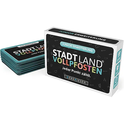 Denkriesen Stadt Land Vollpfosten Brettspiel Junior Erweiterung