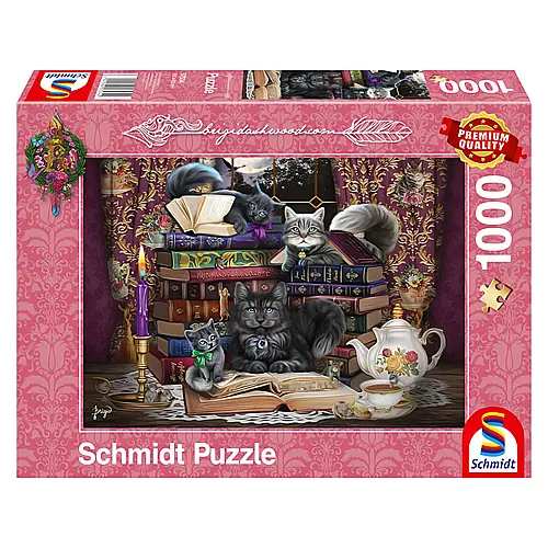 Schmidt Puzzle Mrchenstunde mit Katzen (1000Teile)