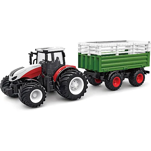 RC Traktor mit Viehtransporter mit Licht & Sound