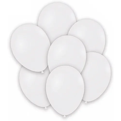 Rocca Fun Factory Gummiballone Weiss - 100 Teile