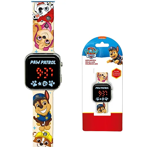 Kids Licensing Paw Patrol Armbanduhr LED 18x7.5x3cm