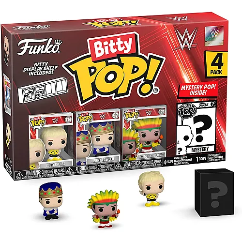 WWE Dusty Rhodes, Jerry Lawler, Bitty Pop  und Mystery 4Teile