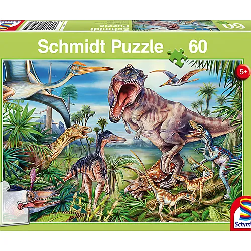 Schmidt Puzzle Bei den Dinosauriern (60Teile)