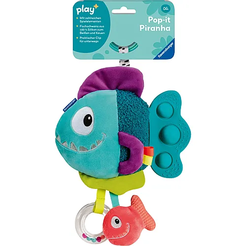 Ravensburger play+ Pop-it Piranha blau