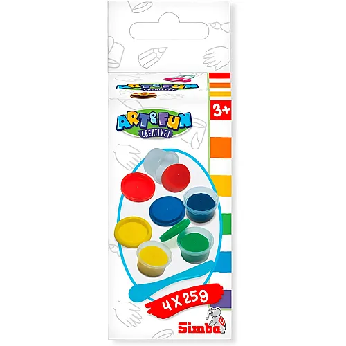 4 Knetdosen je 25 g