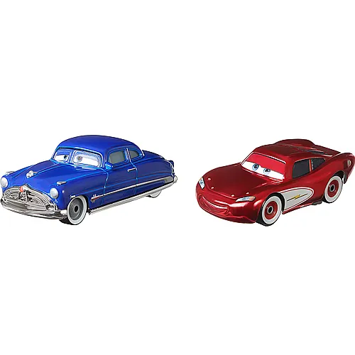Mattel Disney Cars Doc Hudson & Cruisin' Lightning McQueen (1:55)