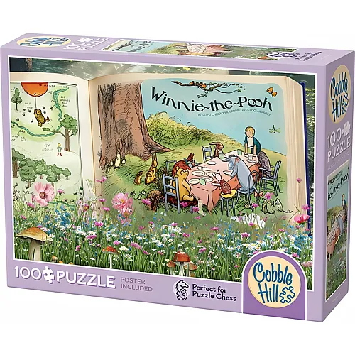 Cobble Hill Puzzle 100 Teile XXL Teile - Once Upon a Time - Winne-The-Pooh