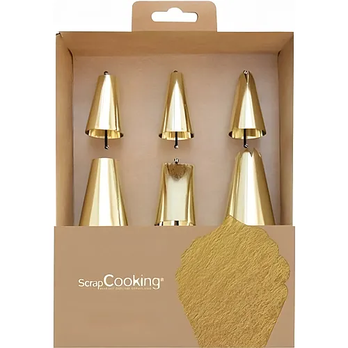ScrapCooking Spritzt�llen Gold - 6 Teile
