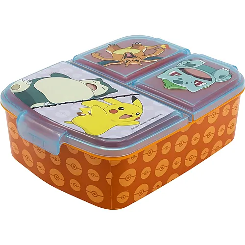 Stor Pokmon Lunchbox mit mehreren Fchern