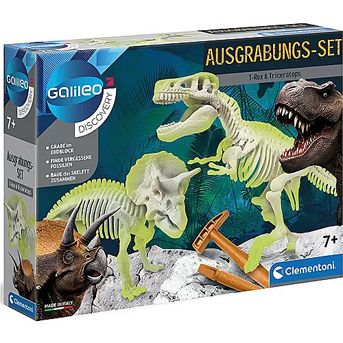 Clementoni Ausgrabungset T-Rex & Triceratop