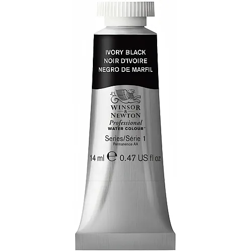 Winsor & Newton Aquarellfarbe Elfenbeinschwarz (14ml)