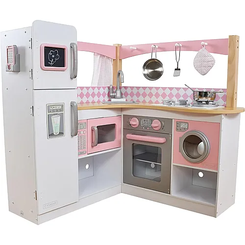 KidKraft Grand Gourmet Eck-Kinderk�che mit Zubeh�r (92x91x91cm)
