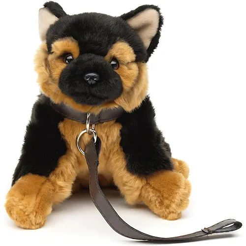 Unitoys Deutscher Sch�ferhundmit Sound und Leine - 18 cm