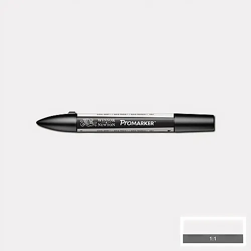 Winsor & Newton Promarker Stift mit 2 Spitzen Kalt Grau 1