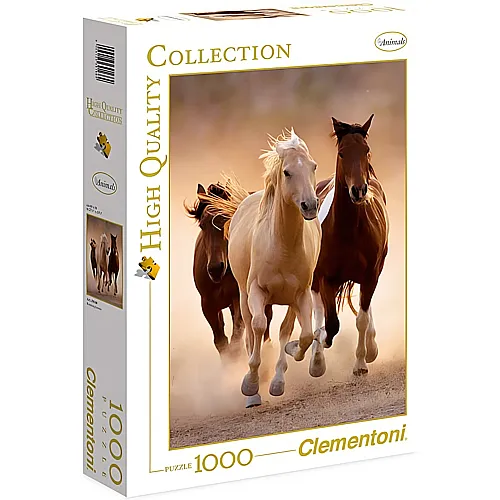 Clementoni Puzzle High Quality Collection Pferde (1000Teile)