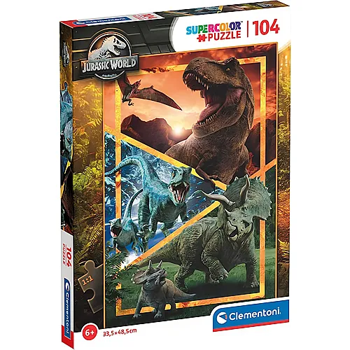 Clementoni Puzzle Supercolor Jurassic World (104Teile)