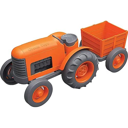 GreenToys Traktor mit Anhnger orange