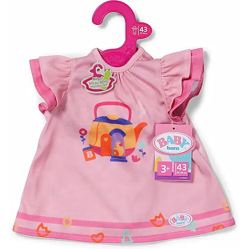 Zapf Creation Baby Born Kleid mit Teekannenmotiv - 43 cm