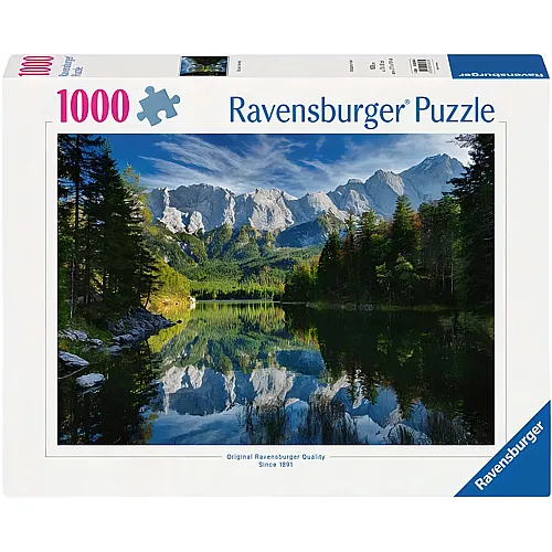 Ravensburger Puzzle Eibsee mit Wettersteingebirge und Zugspitze - 1000 Teile