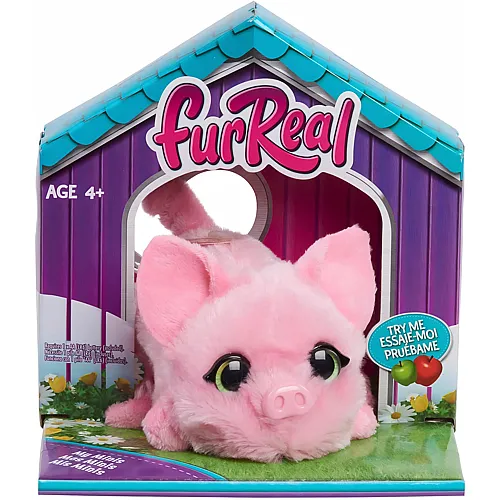 Just Play furReal My Minis Ferkel, interaktives Spielzeug, kleines Pl�schferkel mit Bewegung, rosa, Stofftiere, Kinderspielzeug