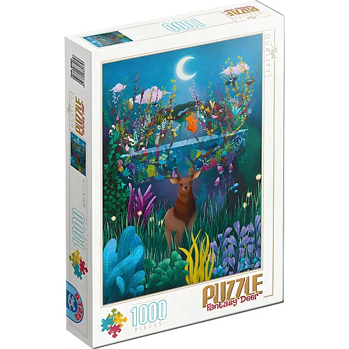 DToys Demeter Brigi Fantasie-Hirsch - 1000 Teile