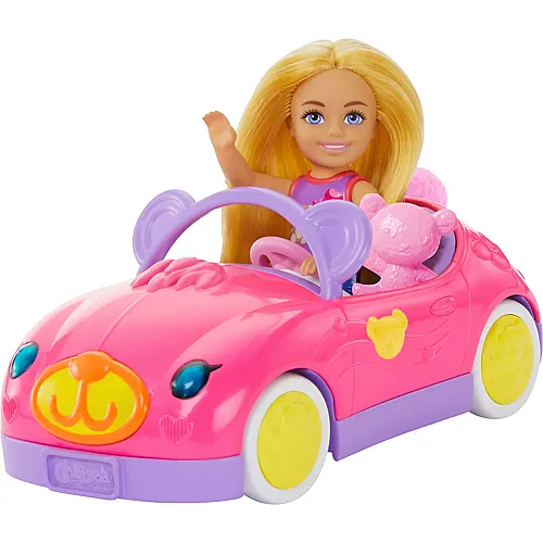 Barbie Chelsea Puppe und Spielzeugauto-Set mit Cabrio im B�ren-Design