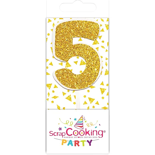ScrapCooking Mini Kerze 5 Gold