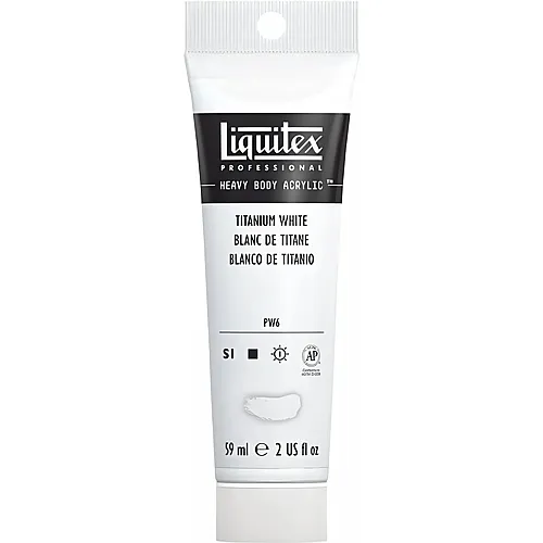 Liquitex Lqx Prof. Heavy Body Acrylfarbe 59ml Tube Titanweiss