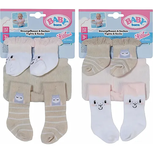 Zapf Creation Baby Born Strumpfhose & Socken Sch�fchen - 43 cm