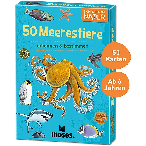 Moses Expedition Natur 50 Meerestiere Bestimmungskarten