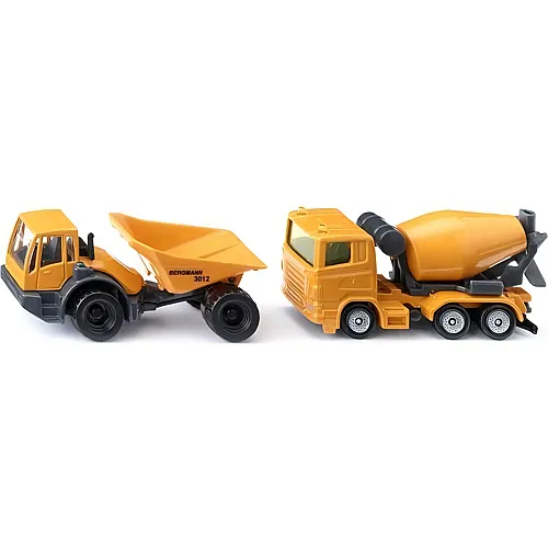 Siku Super Baustellenset, Dumper und Betonmischer