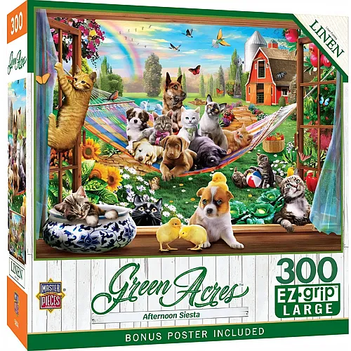 Master Pieces Puzzle Green Acres Siesta am Nachmittag - 300 Teile