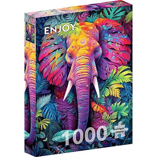 Enjoy Puzzle Getarnter Elefant - 1000 Teile