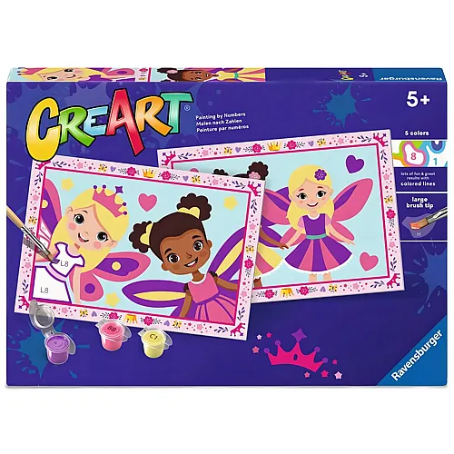 Ravensburger CreArt Malen nach Zahlen Feenprinzessinnen