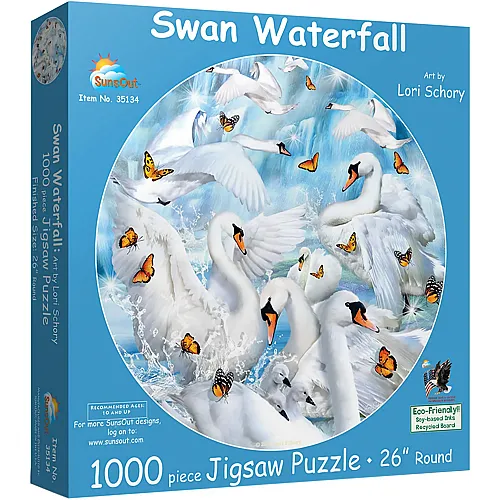 Swan Waterfall 1000Teile