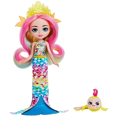 Enchantimals Royals Radia Rainbow Fish & Flo Puppe