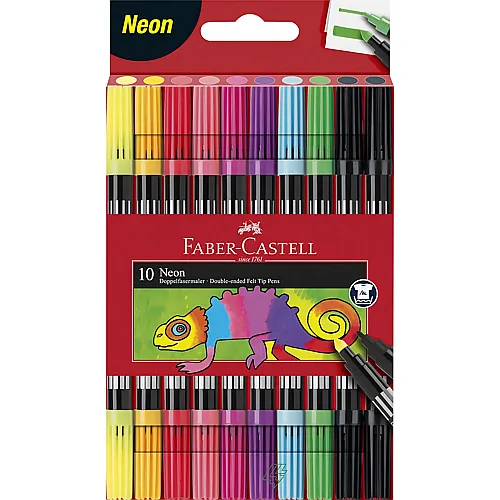 Faber-Castell Doppelfasermaler Neon (10Teile)