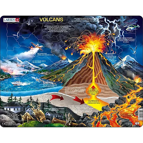 Larsen Puzzle Volcanos - 70 Teile