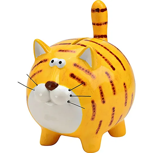 Cepewa Spardose Katze aus Keramik