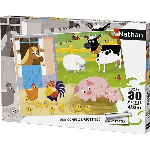 Nathan Puzzle Meine Freunde vom Bauernhof - 30 Teile