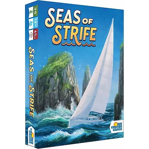 Seas of Strife - Rio Grande Games, Trick Taking Card Game, Ages 14+, 3-6 Players, 45 Min