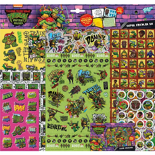 Totum TMNT Teenage Ninja Turtles Aufkleber-Set