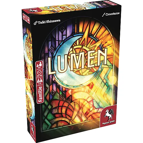 Pegasus Spiele Lumen, d ab 10 Jahren, 3-5 Spieler, Karten- und Tippspiel