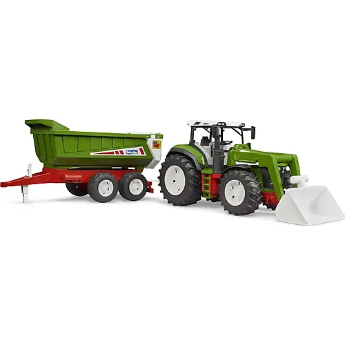 Traktor mit Frontlader und Kippanhänger