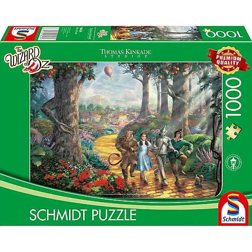 Schmidt Puzzle Thomas Kinkade Wizard of Oz Follow The Yellow Brick Road (1000Teile)