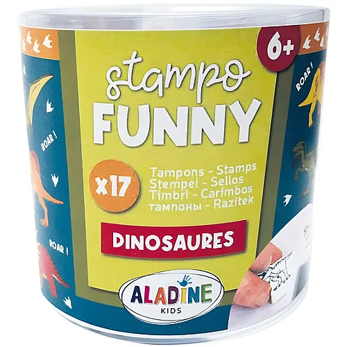 Aladine Kinder Stempel Funny Dinosaurier (17Teile)