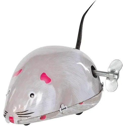 Maus Grau mit Aufziehmotor