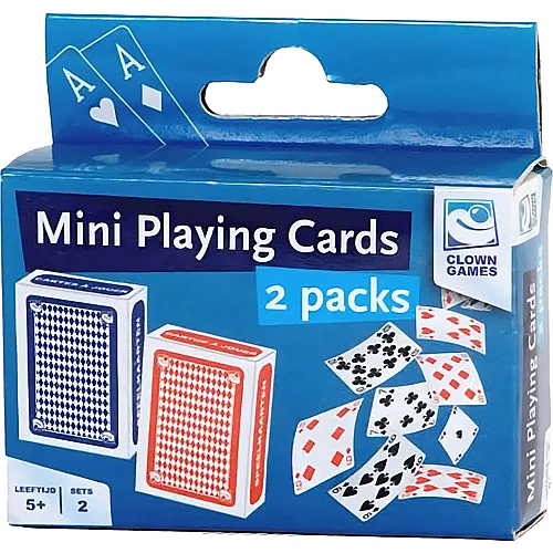 Clown Games 2er-Set Mini-Spielkarten